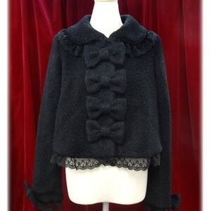 Bow-Detail BtssB Teddy Ribbon Jacket
